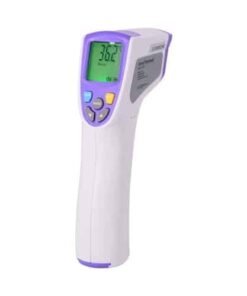 Hier wordt een infrarood thermometer afgebeeld. Een non-contact infrarood thermometer. Infrared Thermometer Gun.