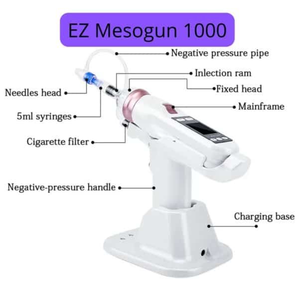 mesogun microneedling EZ 1000 infographic
