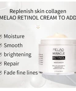 retinol creme met carnosine, hyaluronzuur, vitamine e, gezicht van een vrouw, voordelen crème besproken