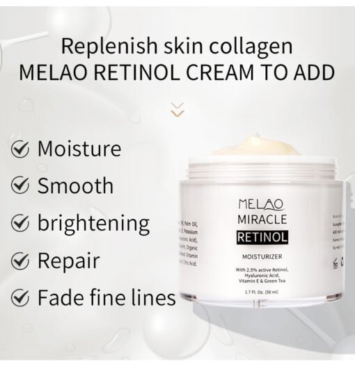 retinol creme met carnosine, hyaluronzuur, vitamine e, gezicht van een vrouw, voordelen crème besproken