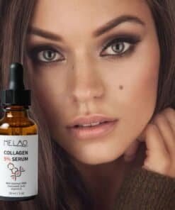 Collageen Peptide Serum met matrixyl 3000, op vrouwelijk model