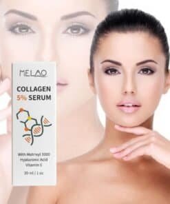 Collageen Peptide Serum met matrixyl 3000, op vrouwelijk model