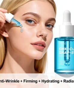 GHK Cu SNAP 8 , flesje koper peptide 30 ml, op vrouwelijk model