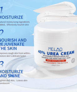 urea crème 40% in pot en 3 voordelen benoemd